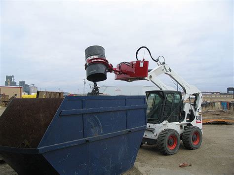 skid steer barrel attachment